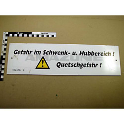 2SCHILD &quot;GEFAHR IM SCHWE.&quot; 109426418