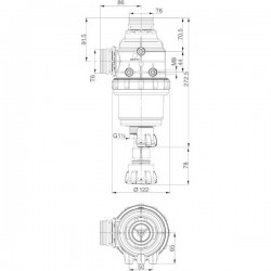 2Filtr ssący 100-160 l/min T6 z zaworem, ARAG