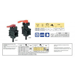 2Manual control valve section, without pressure compensation