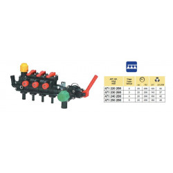 2Rozdzielacz manualny 2-sekcje 120l/min ARAG