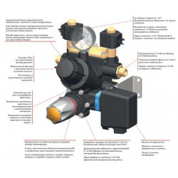 2Electromagnetic distributor 2, 4, 6 sections - orchard with main valve ARAG