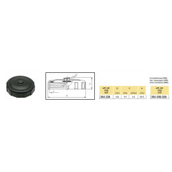 2Closed lid with diaphragm breather valve, D.122, ARAG