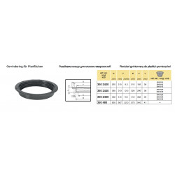 2Threaded ring for flat surfaces, ARAG