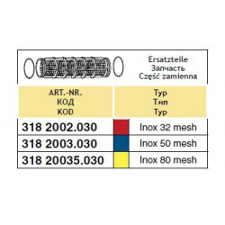 2Saugfiltereinsatz 79x109, 32-Maschen ARAG
