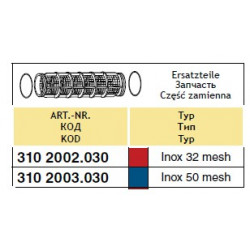 2Wkład filtra ssącego 70x100, 32-mesh ARAG