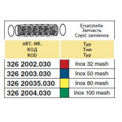 2Pressure filter insert  58x210, 80-mesh ARAG
