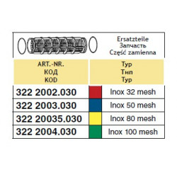 2Wkład filtra sekcyjnego/odstojnika 39x88, 100-mesh ARAG