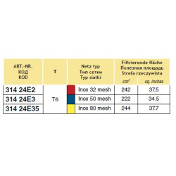 2Saugfilter 100-160 l/min T6 mit Ventil, ARAG
