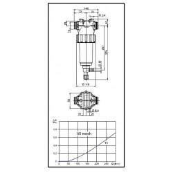 2Filtr ciśnieniowy samoczyszczący 200-280 l/min T5, ARAG