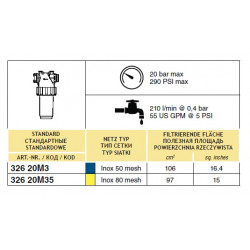 2Filtr ciśnieniowy 200-280 l/min T5 M/F, ARAG