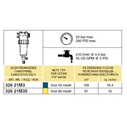 2Filtr ciśnieniowy samoczyszczący 200-280 l/min T5 M/F, ARAG