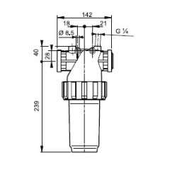 2Filtr ciśnieniowy 200-280 l/min 863(463), ARAG