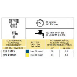 2Self-cleaning pressure filter 150-160 l/min T5 M/F, ARAG