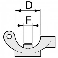 2Braglia holder for D.1/2&quot; F.7 tube