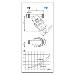 2Diagonaler Druckfilter 1/2″M 50-Mesh