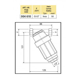 2Messing-Hochdruckfilter 110 l/min, ARAG