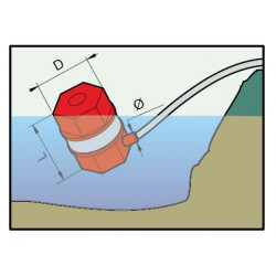 2Saugkorb D.50 mm hoch ARAG