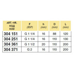 2Saugsieb 1 1/2&quot; 304361 Arag