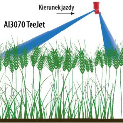 2Rozpylacz eżektorowy dwustrumieniowy asymetryczny AI3070 TEEJET