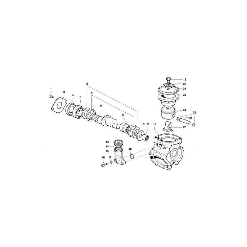Parts for the Comet BP105 K pump, KATALOG-BP105K