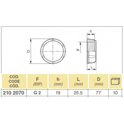 22&quot;F-Endkappe, ARAG