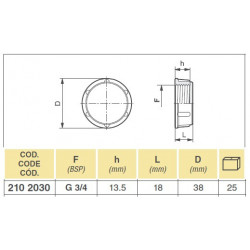 23/4&quot;F Arag-Stecker