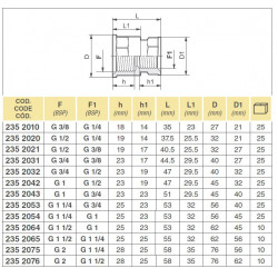 2Reduzierung 1 1/2&quot;F-1 1/4&quot;F, ARAG