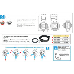 2Elektrischer 5-Wege-Kugelhahn, Flanschanschluss, CANbus, ARAG