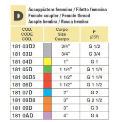 2CAMLOCK 1"F/GWINT 1"F