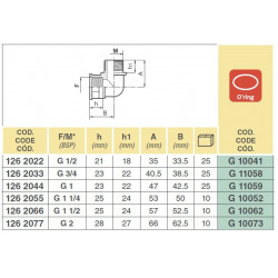 2Gewindebogen 2&quot; MF, 1262077 Arag