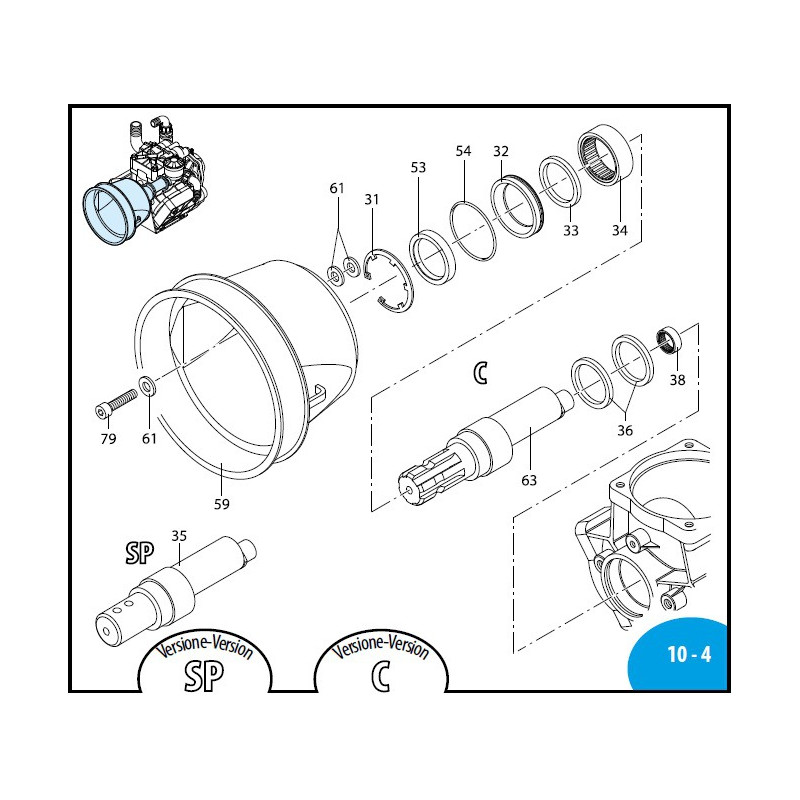 Washer Annovi Reverberi 115BP/135BP, 550070