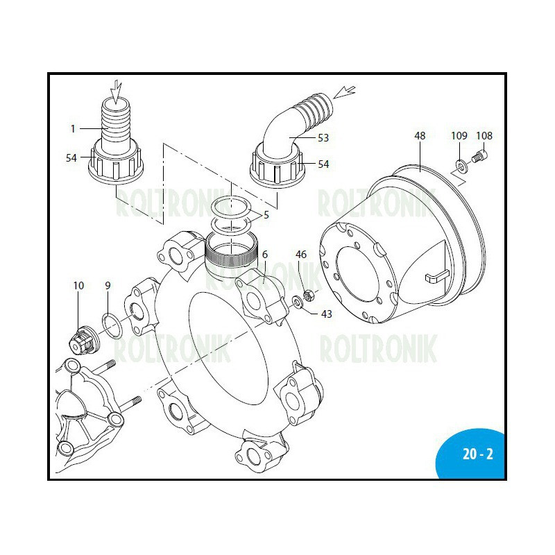 Króciec D.60 AR 215 bp 750730 Annovi Reverberi