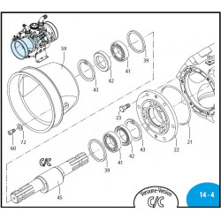 2Coupling 1"1/4 G M-M Annovi Reverberi 125/145 BP