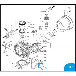 2Bogendurchmesser 25 für die Annovi Reverberi 125BP/145BP Pumpe