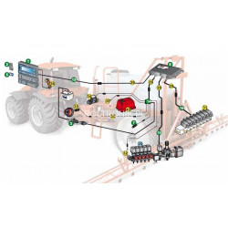 2Stromkabel für 9-Sektionshydraulik BRAVO 400s und BRAVO 300s RCU