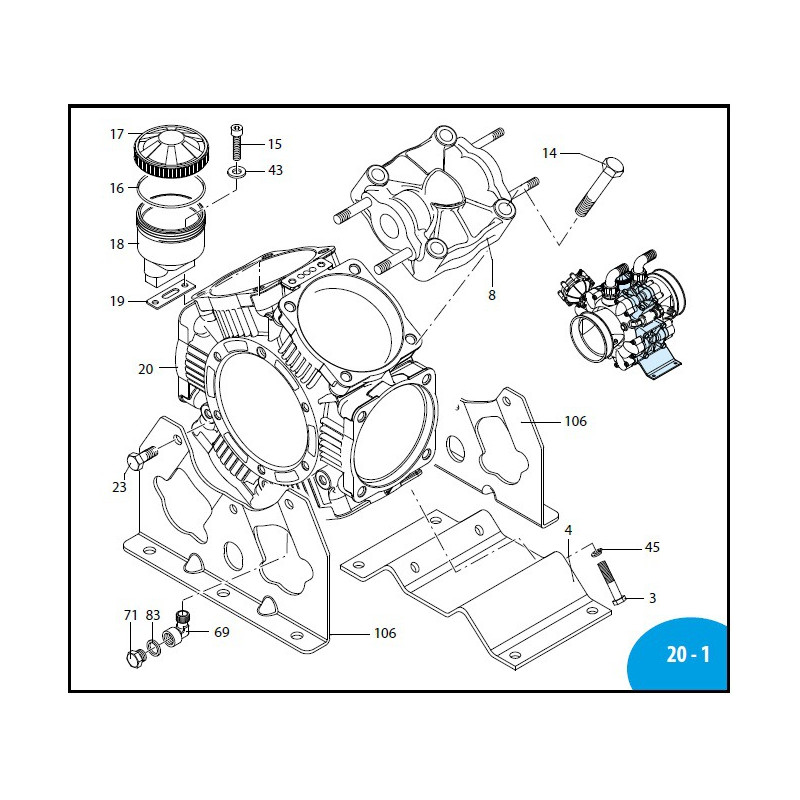 Washer  AR 280 bp 250143 Annovi Reverberi