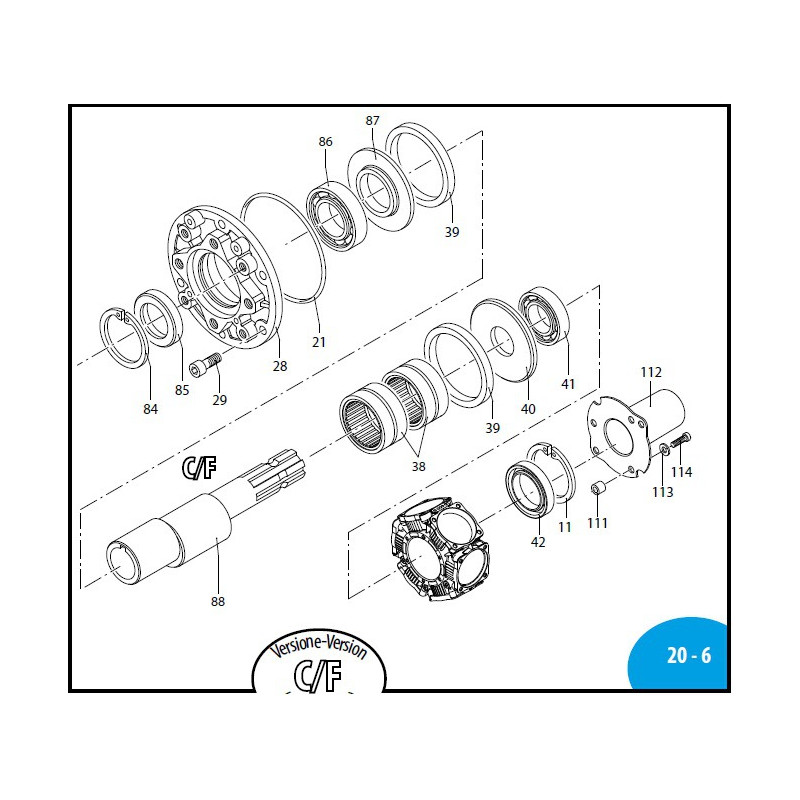 Annovi Reverberi 250 BP Pumpenring, 760510