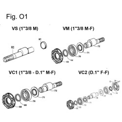2Teile für die Bertolini Poly 2210 Pumpe