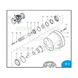 2Śruba tłoka  AR303/403 800090 Annovi Reverberi