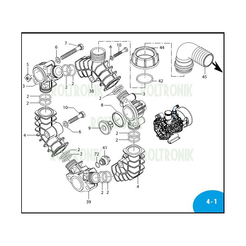 Washer  Inox AR45LFP 3120760 Annovi Reverberi