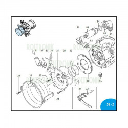 2Zawór 3/8"-1/2" M-M prawy Annovi Reverberi 1064