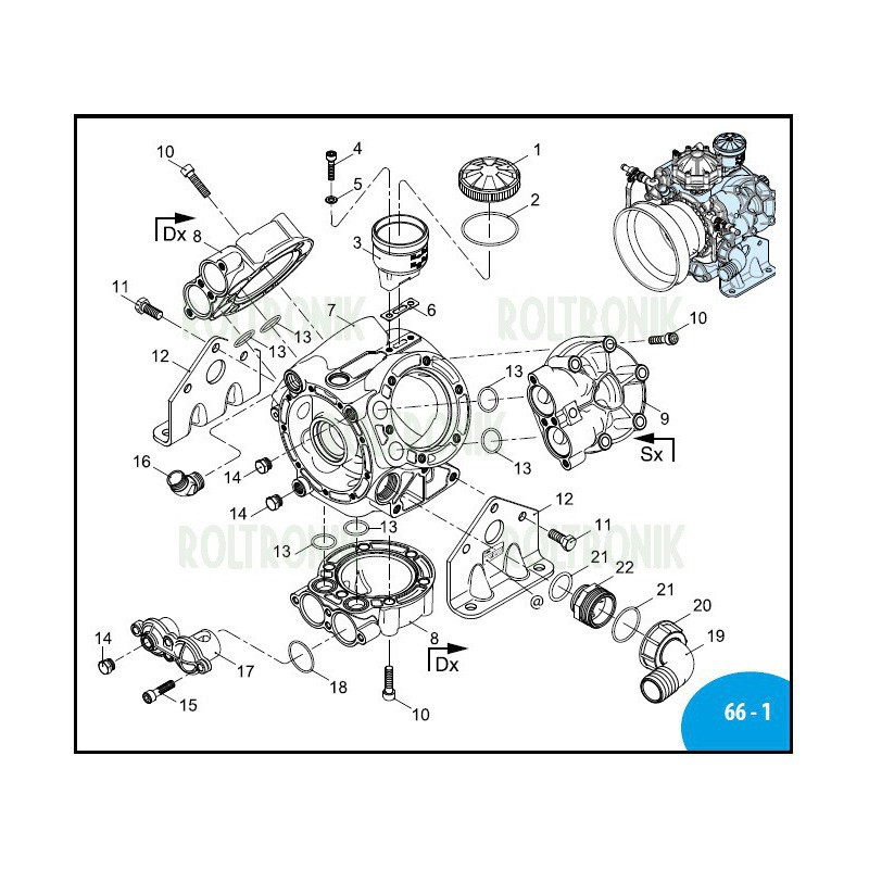 Shaft C/SP m-CM AR1203 2680270 Annovi Reverberi