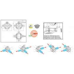 24-Wege-Kugelhahn T4 453, ARAG