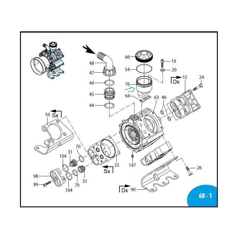 O-Ring 25,80x3,53 Annovi Reverberi 1064 Pumpe, 620030
