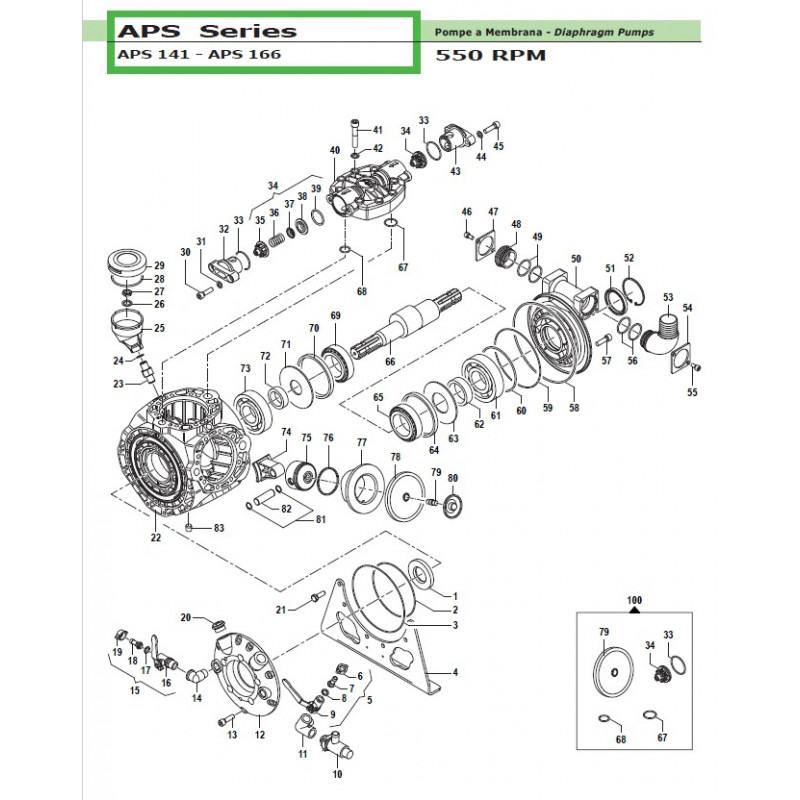 Druckschlauchanschluss Ø8x10 APS 141 - APS 166 28020018 Comet