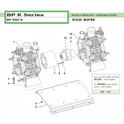 BP280KPump 1”3/8 M - Ø30 M BP 600 K 61110020 Comet
