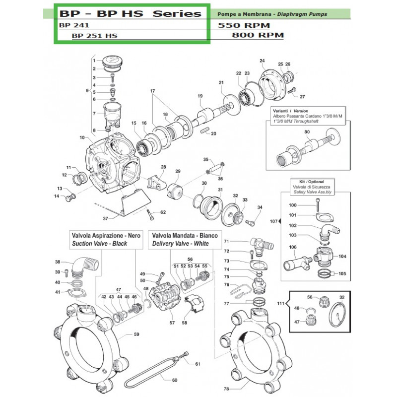 Volumetric Compensator  BP 241 - BP 251 HS 12080014 Comet