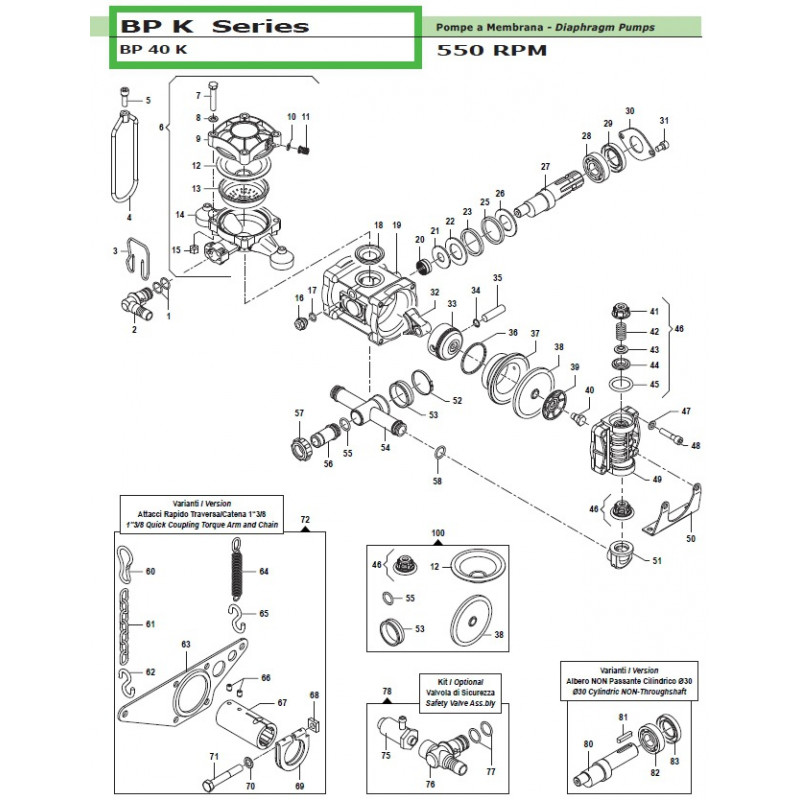 Membran Viton ® BP 40 K 18000032 Comet