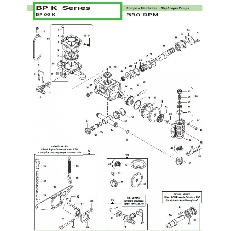 Flange  BP 60 K 10040013 Comet