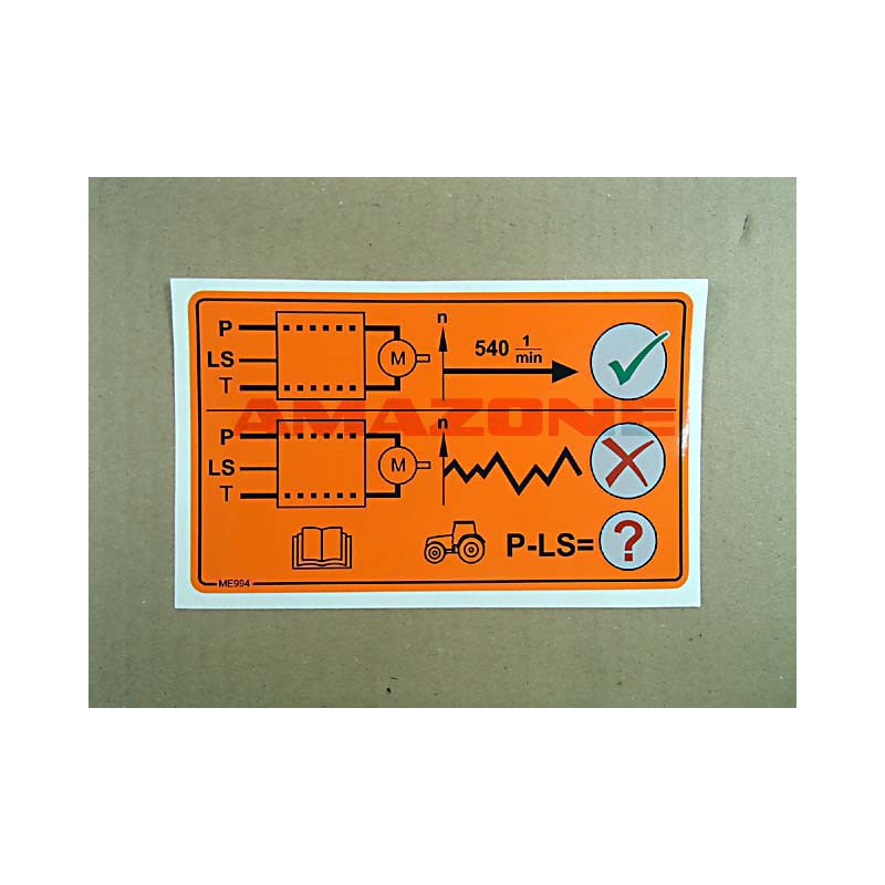 Hinweis Drehzahlschwankungen ME994 foils, Amazone